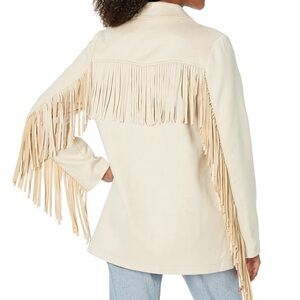 Show Me Your MuMu - Cream Sierra Fringe Blazer